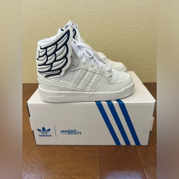 Adidas toddler 10k JEREMY SCOTT high tops WHITE - Picture 9 of 9